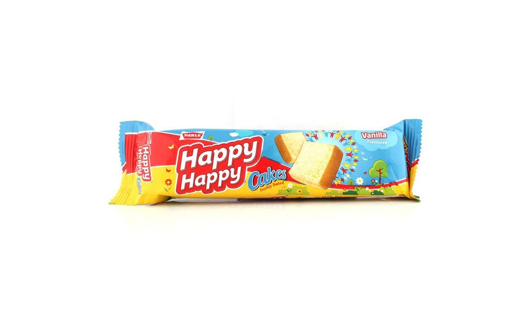 Parle Happy Happy Cakes Vanilla Flavoured   Pack  50 grams